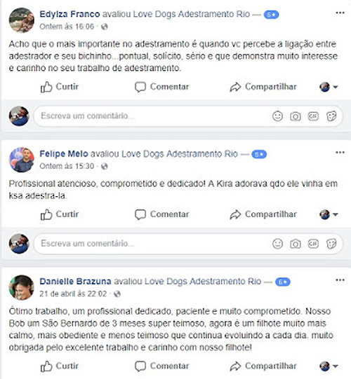 Avaliação de Clientes