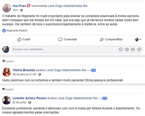 Avaliação de Clientes